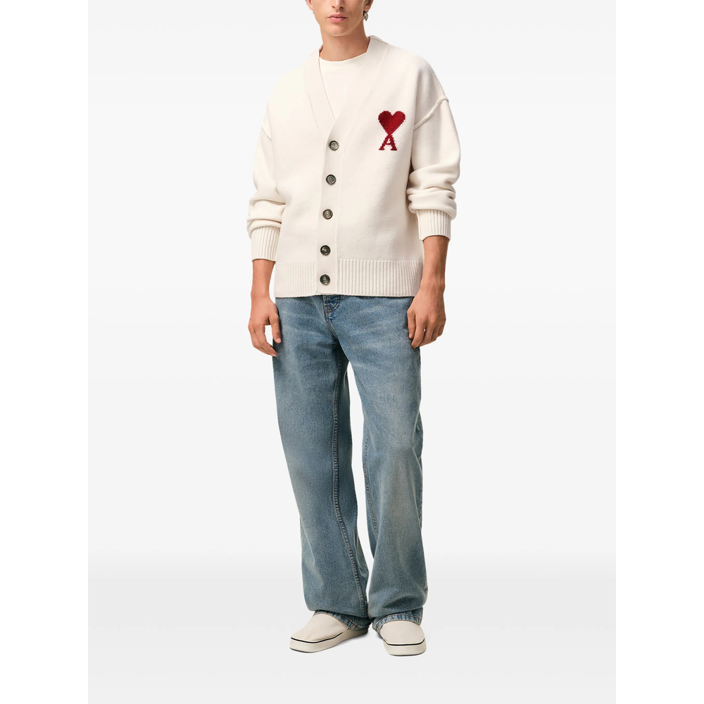 AMI Paris Ami Paris Ami De Coeur Wool Cardigan　アミ パリ アミ ドゥ クール ウール カーディガン