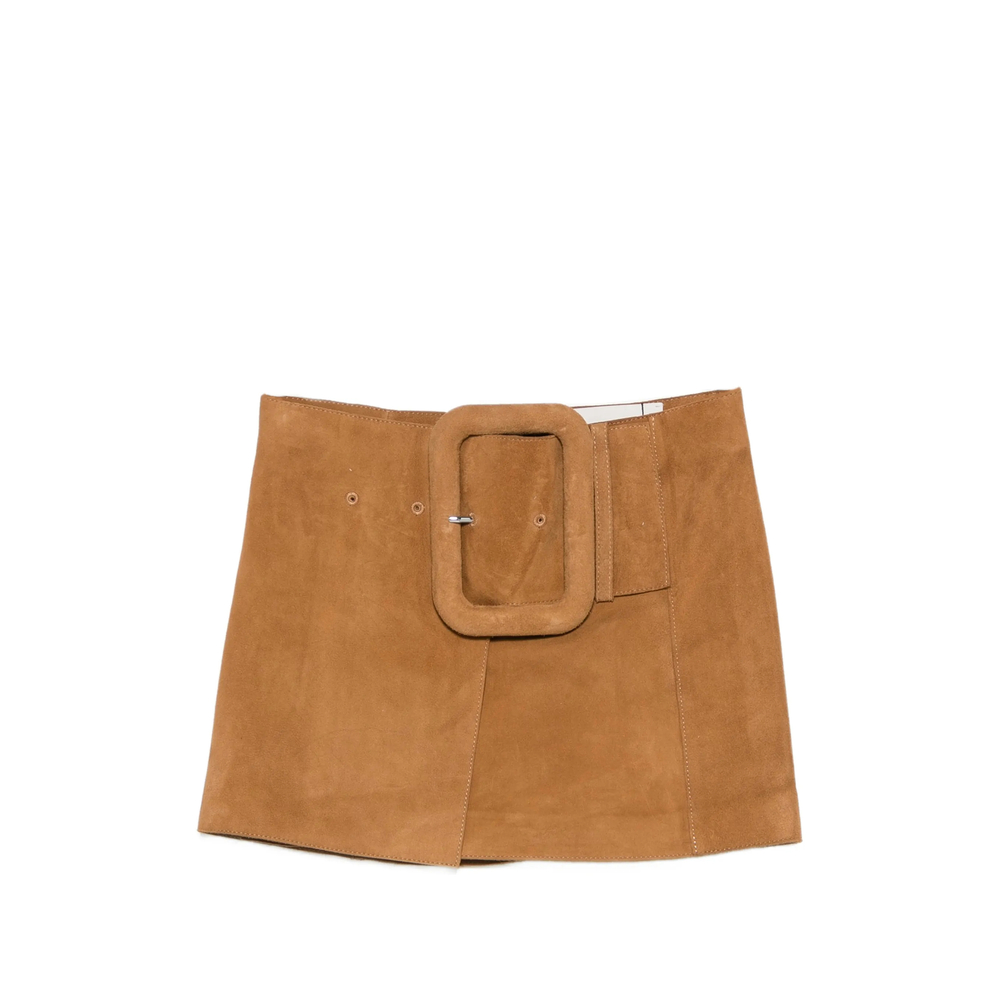 Ami Paris Buckled A-line Mini Skirt