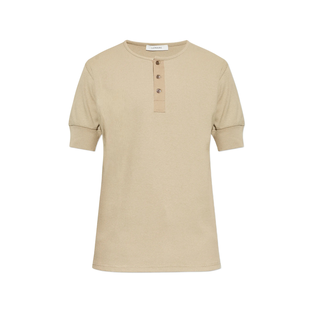 Lemaire Half-button Short-sleeve T-shirt