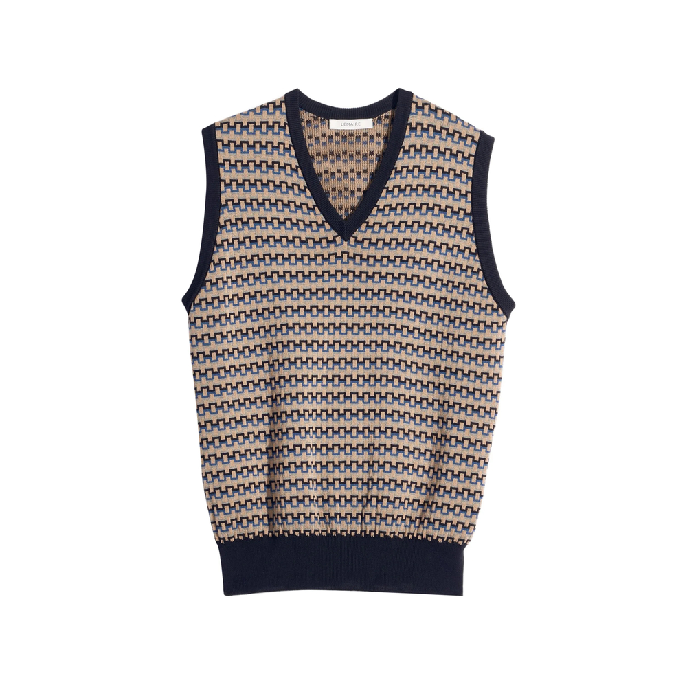 Lemaire Patterned V-neck Vest