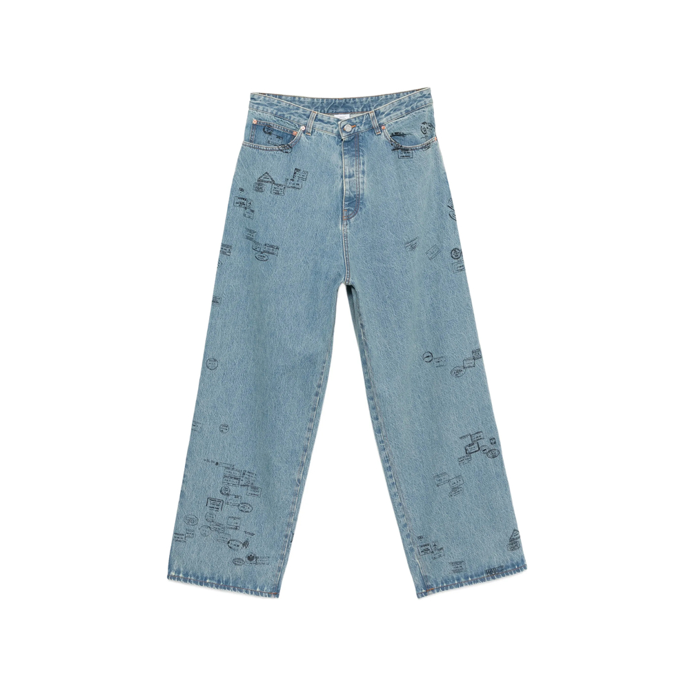 Vetements Stamp-print Jeans