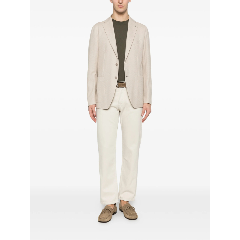 Textured Two-Button Blazer