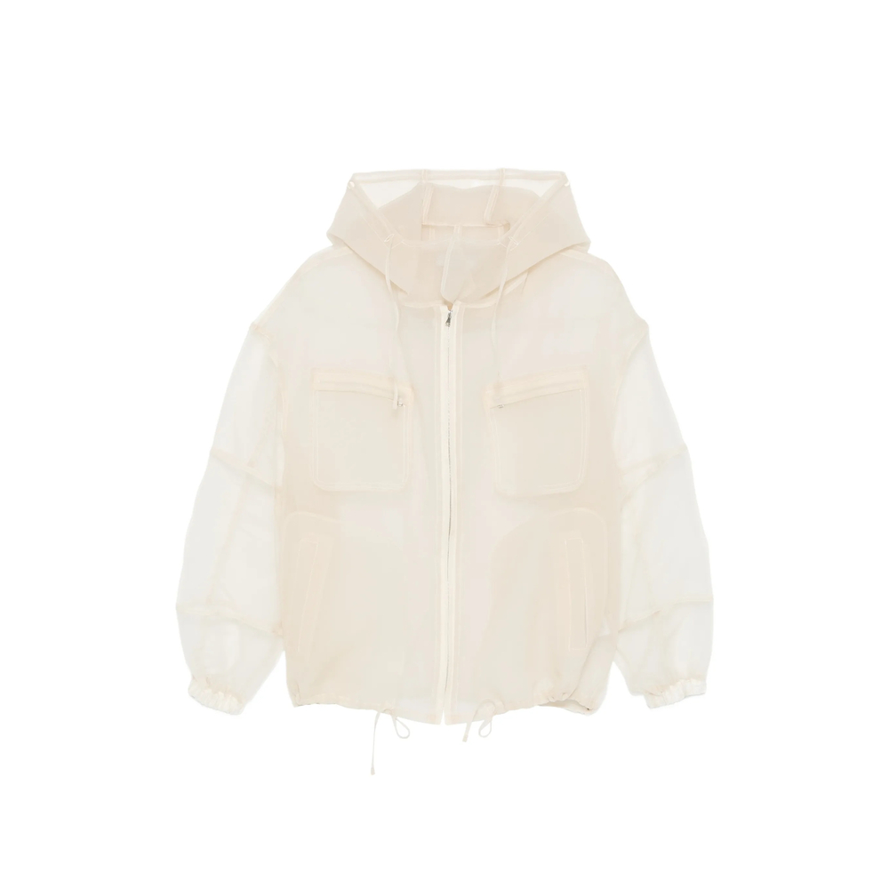 System Hooded Chest-pocket Jacket