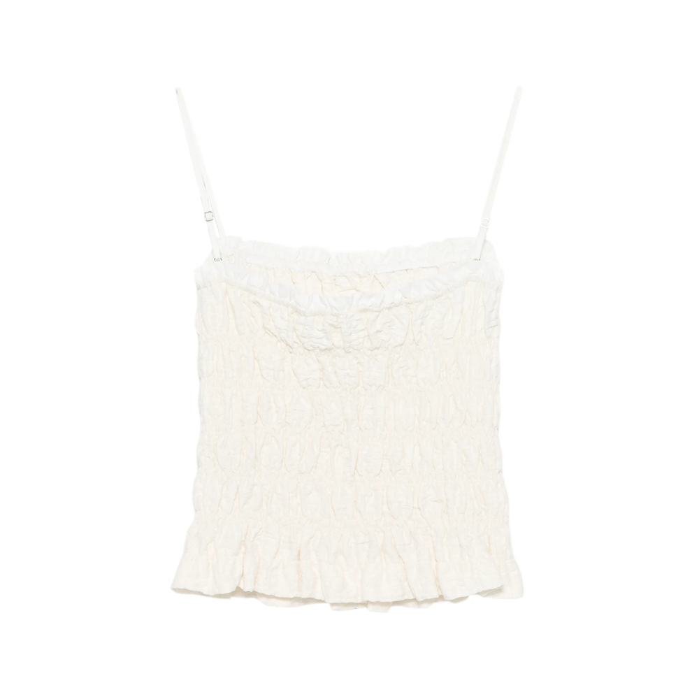 Ruffled Strap Top