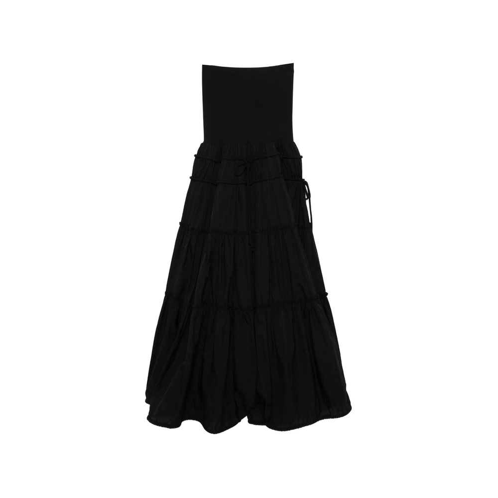 System Drawstring Midi Skirt