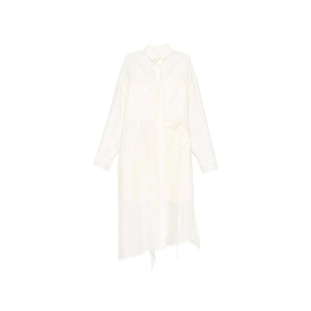 System Tie-neck Pocket Dress