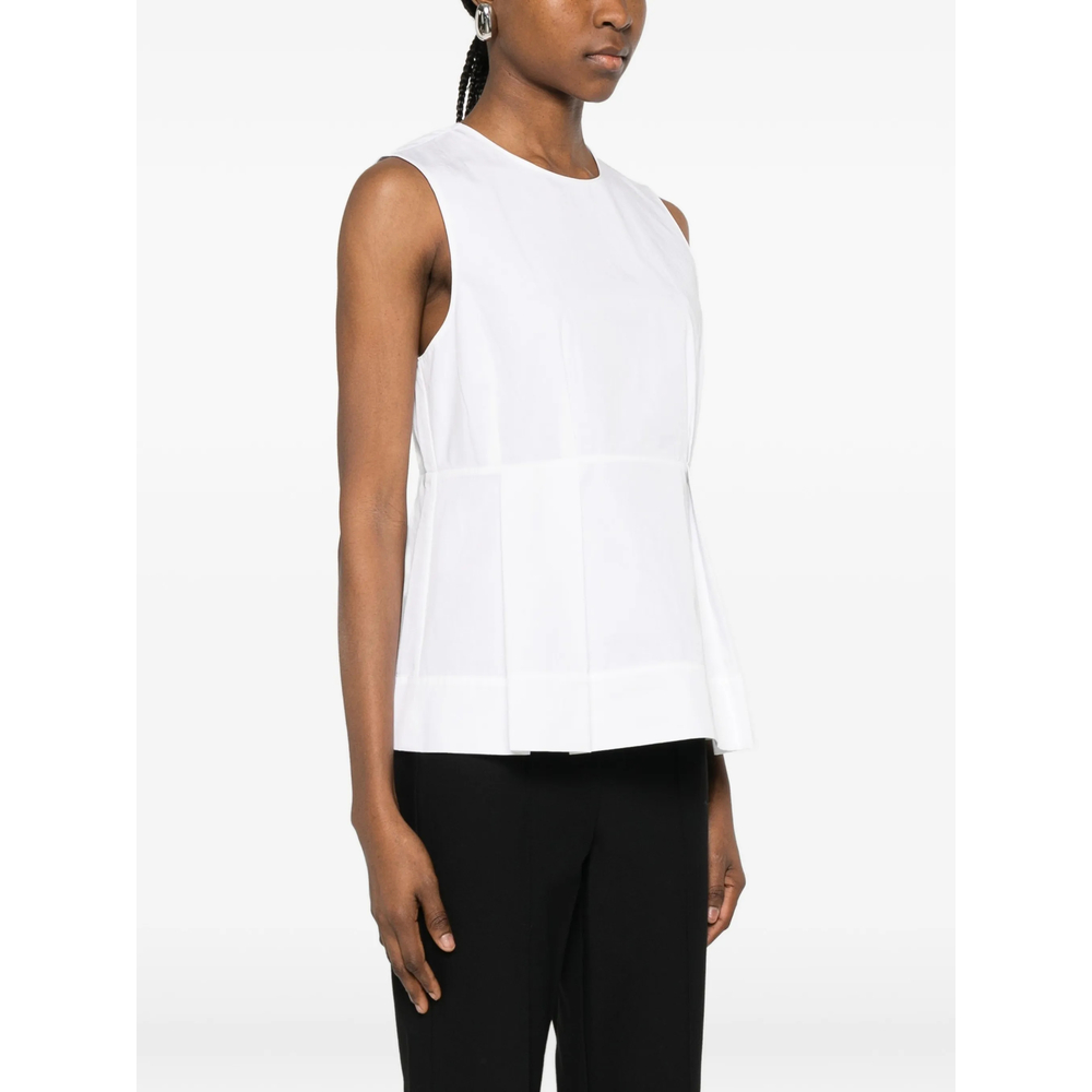 Pleated Sleeveless Top