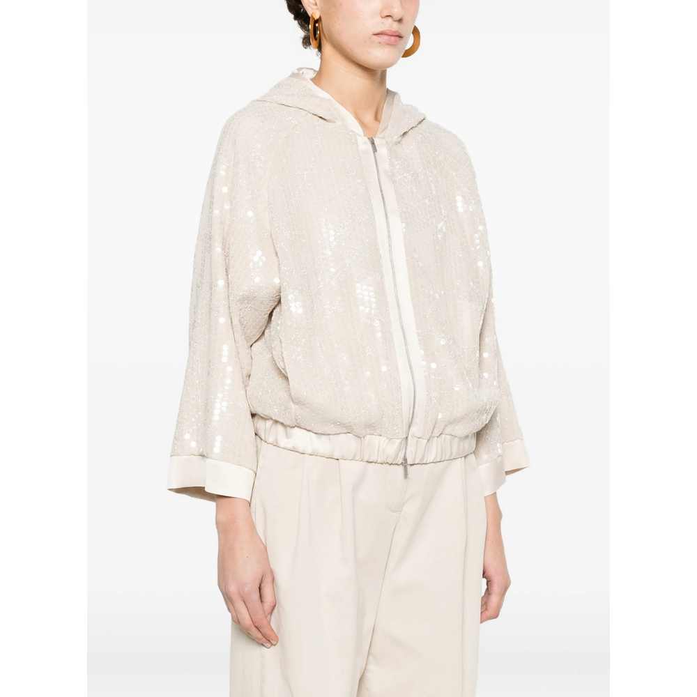 Zip Fastening Hooded Jacket