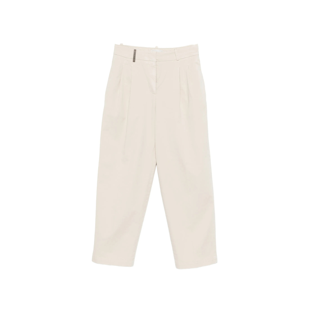 Peserico Pleated Cropped Trousers