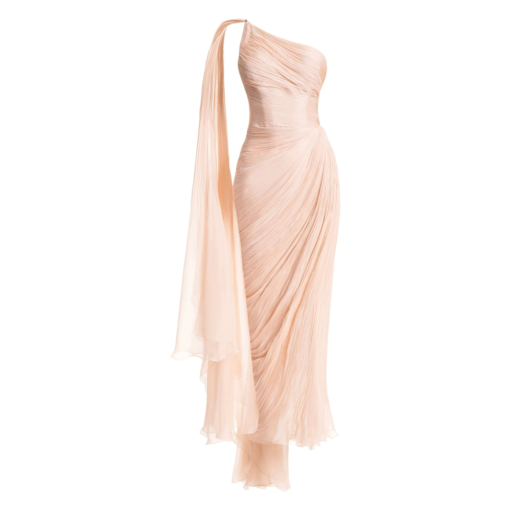 Maria Lucia Hohan Florencia One-shoulder Lace-up Dress