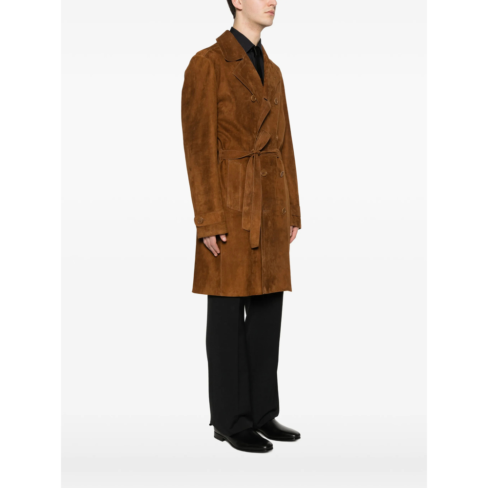 Belted Double-Breasted Coat