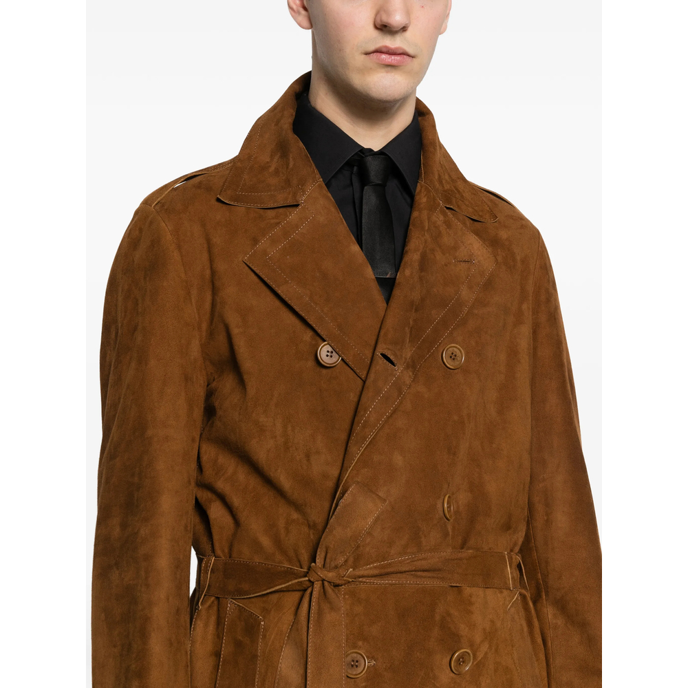 Belted Double-Breasted Coat