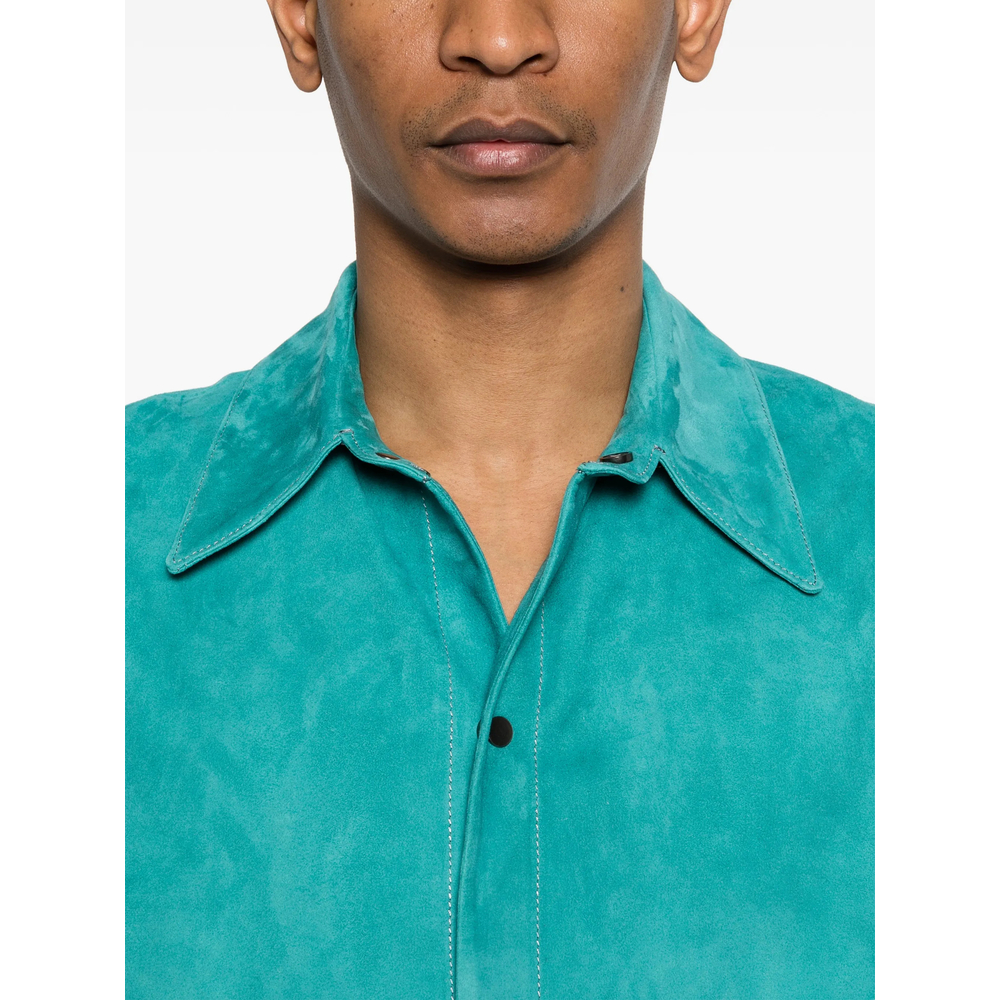 Button-Up Short-Sleeve Overshirt
