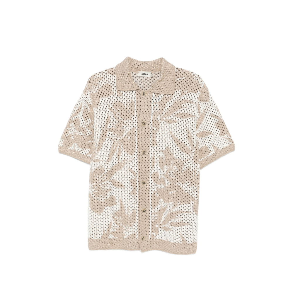 Altea Floral Open-knit Shirt