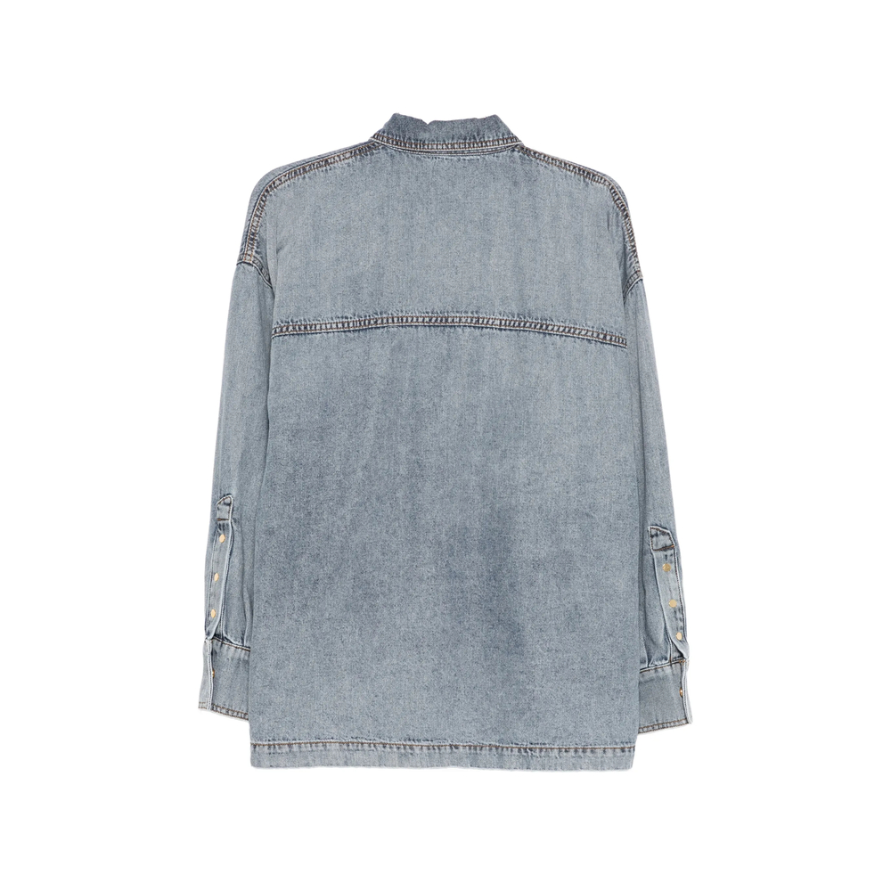 Jenny Front-Pocket Button-Down Shirt