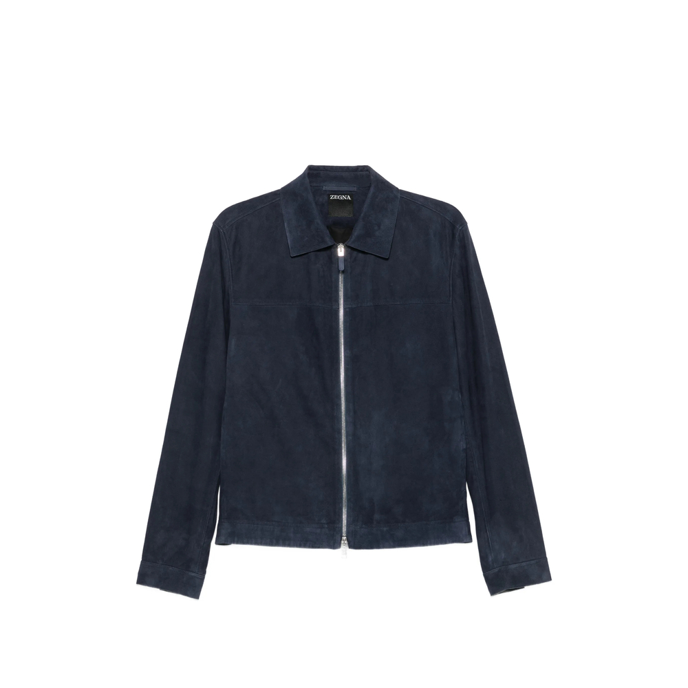 Zegna Suede Zip-up Jacket