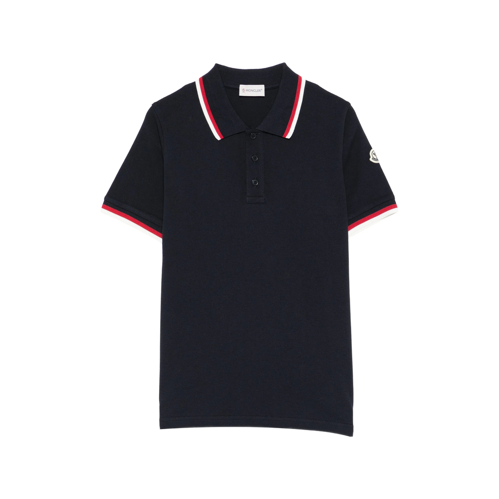 Moncler Striped-detail Polo Shirt