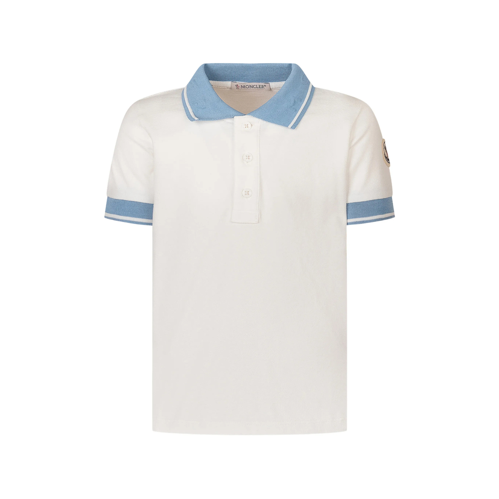Moncler Striped Trim Polo Shirt