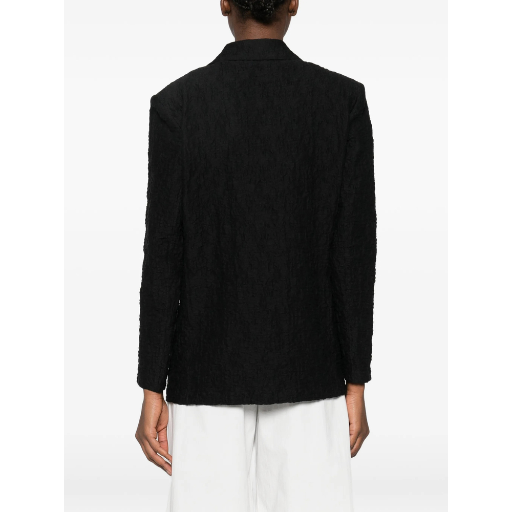 Textured Single-Breasted Jacket
