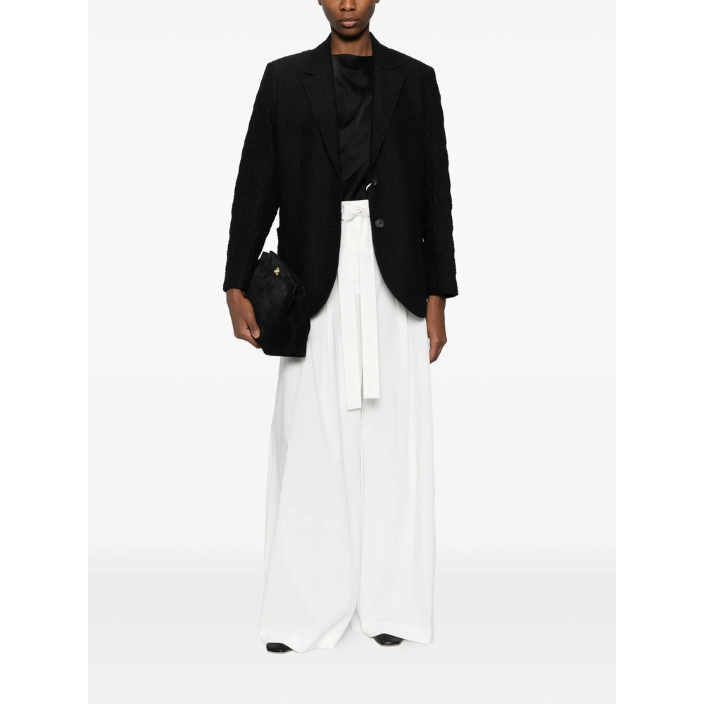 Textured Single-Breasted Jacket