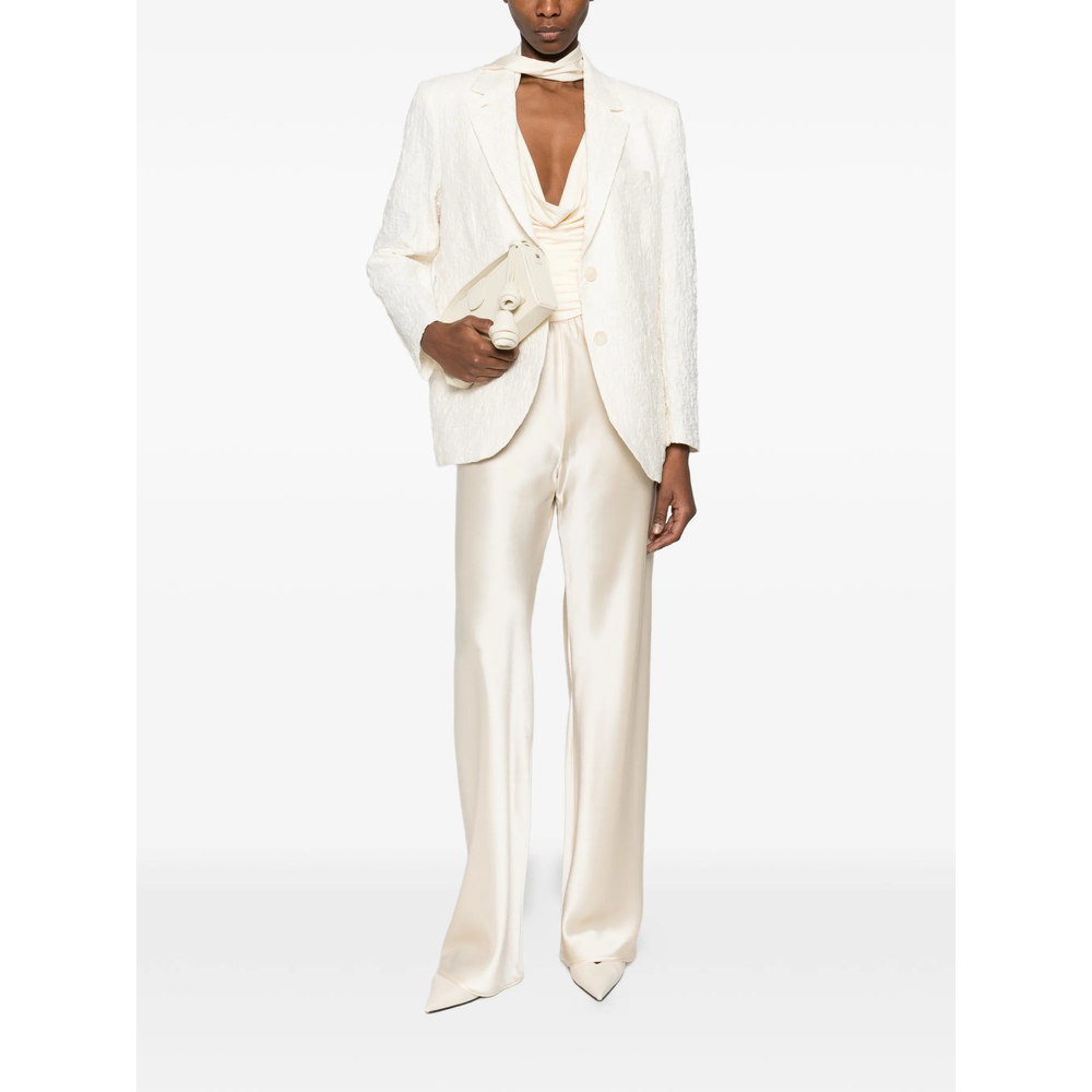 Textured Single-Breasted Jacket
