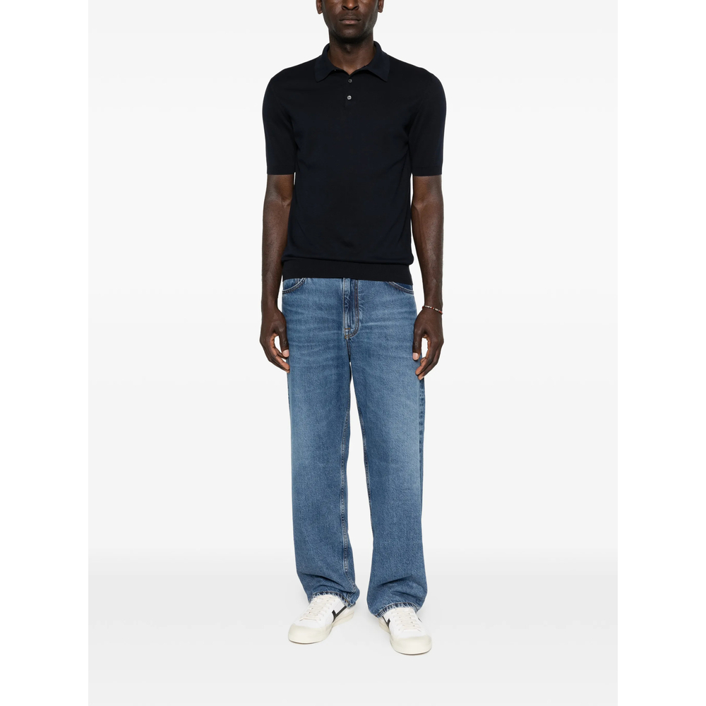 Button-Up Polo Shirt