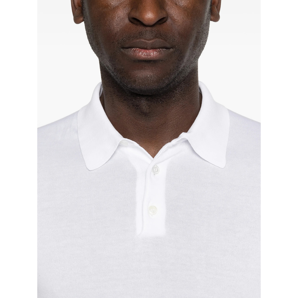 Button-Fastening Polo Shirt