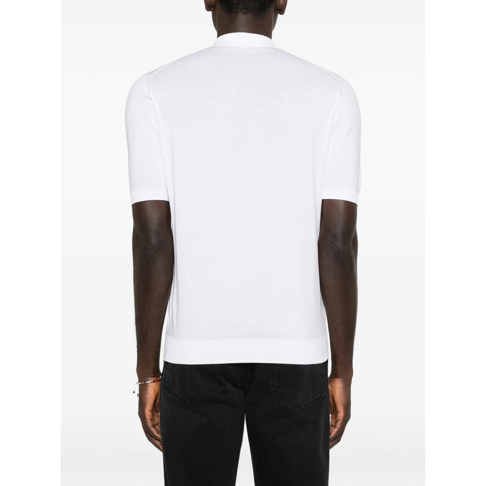 Button-Fastening Polo Shirt