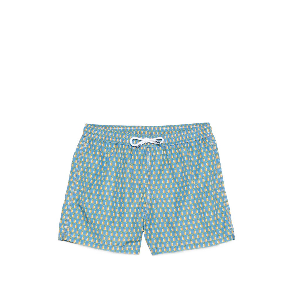 Fedeli Pineapple-print Swim Shorts
