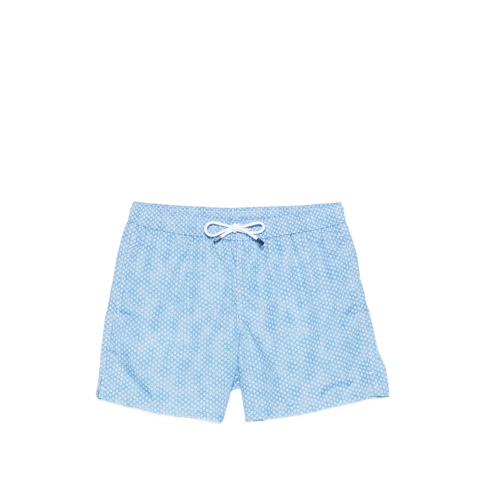 Fedeli Drawstring Patterned Beach Shorts