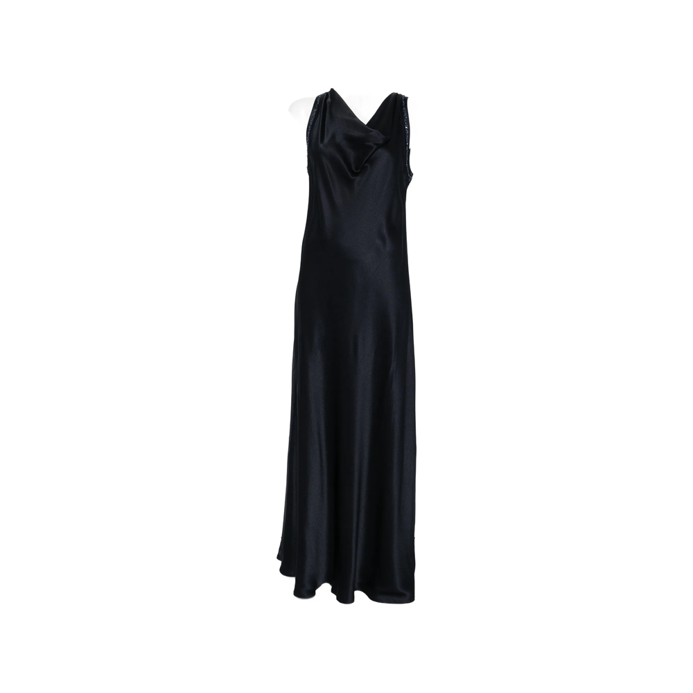 Antonelli Marcus Embellished Cowl-neck Maxi Dress In Black