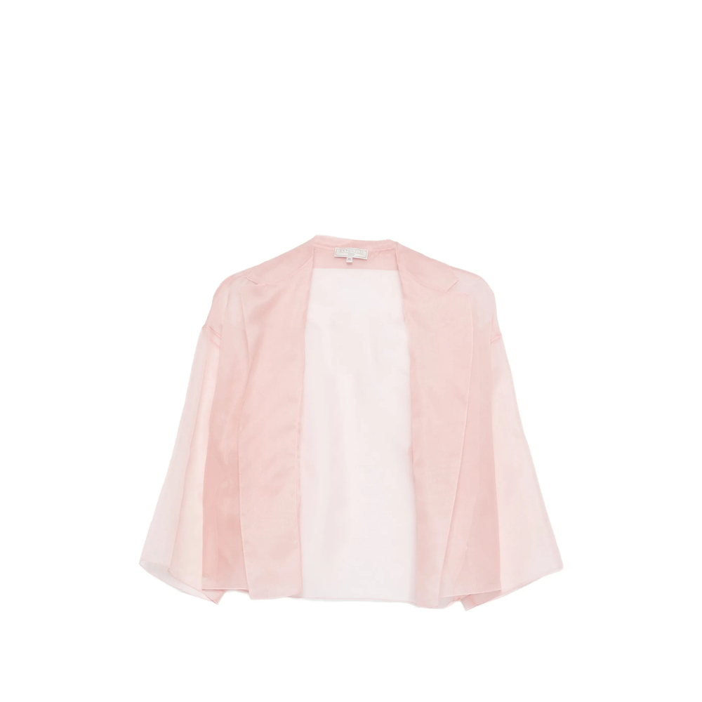 Antonelli Open-front Cropped Jacket In Pink