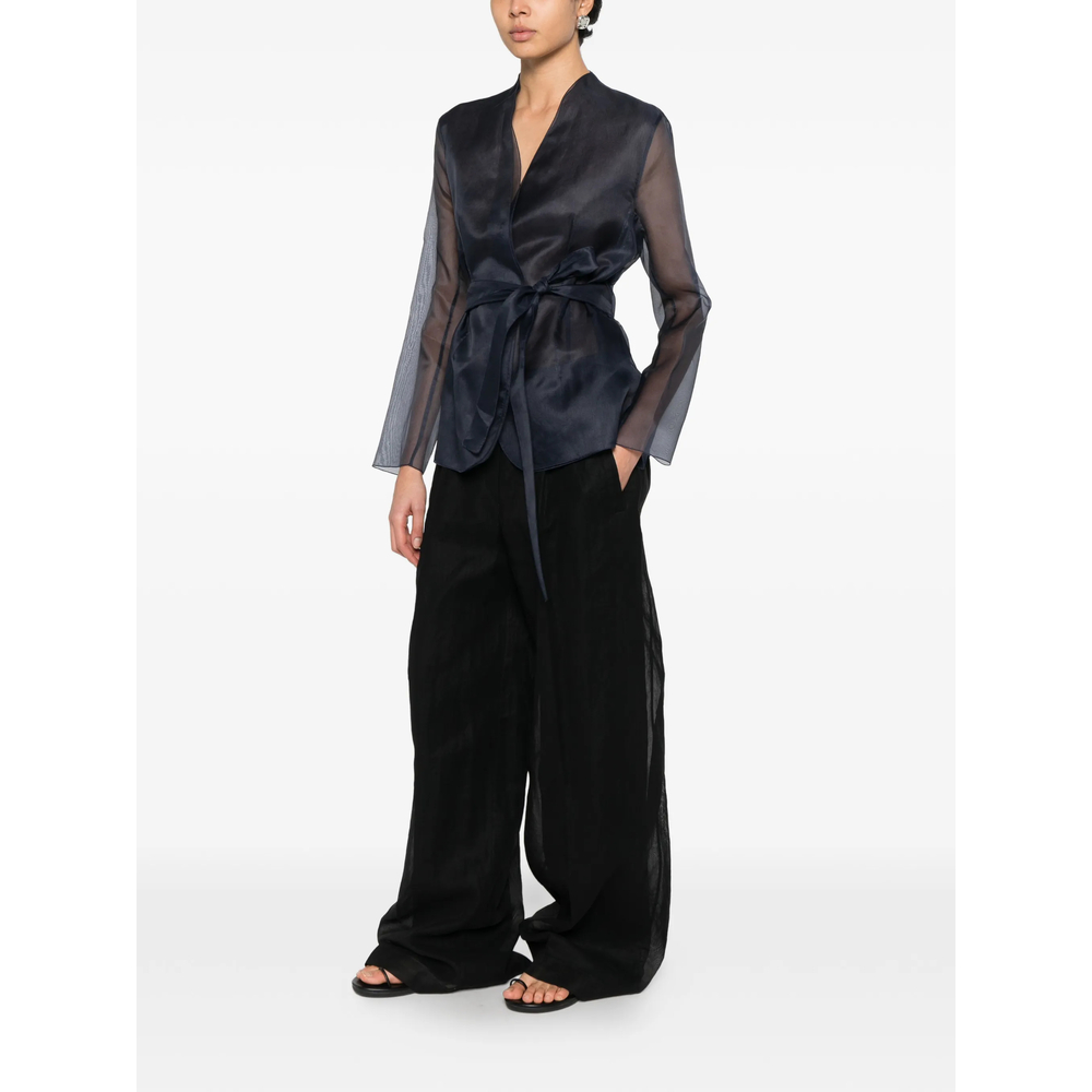 Elia Tie-Waist Fitted Jacket