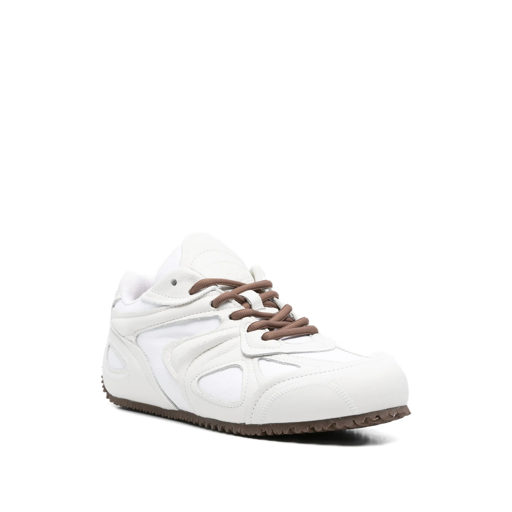 Paneled-Detail Lace-Up Fastening Sneakers