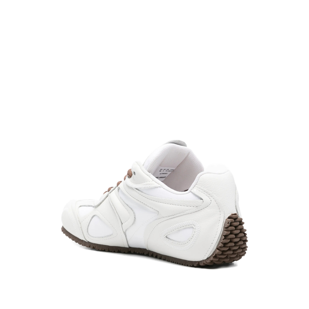 Paneled-Detail Lace-Up Fastening Sneakers