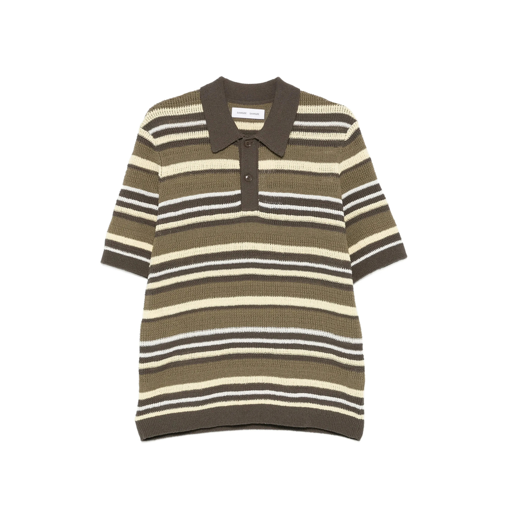 Samsøe Samsøe Samarco Striped Polo Shirt