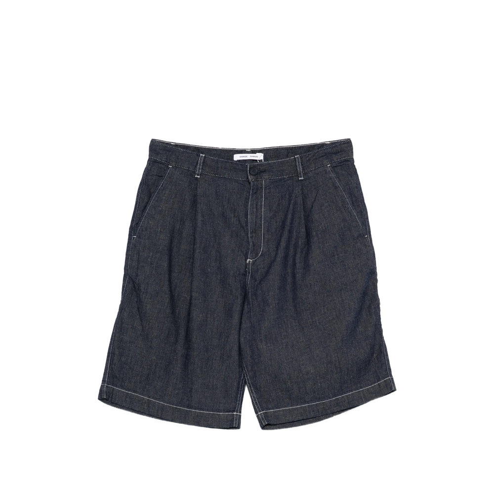 Samsoe Samsoe Samandla Pleated Contrast-stitch Shorts