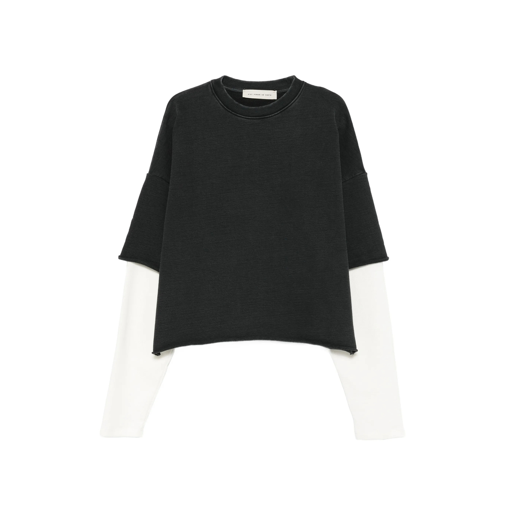 Stay Human On Earth Layered Sweatshirt
