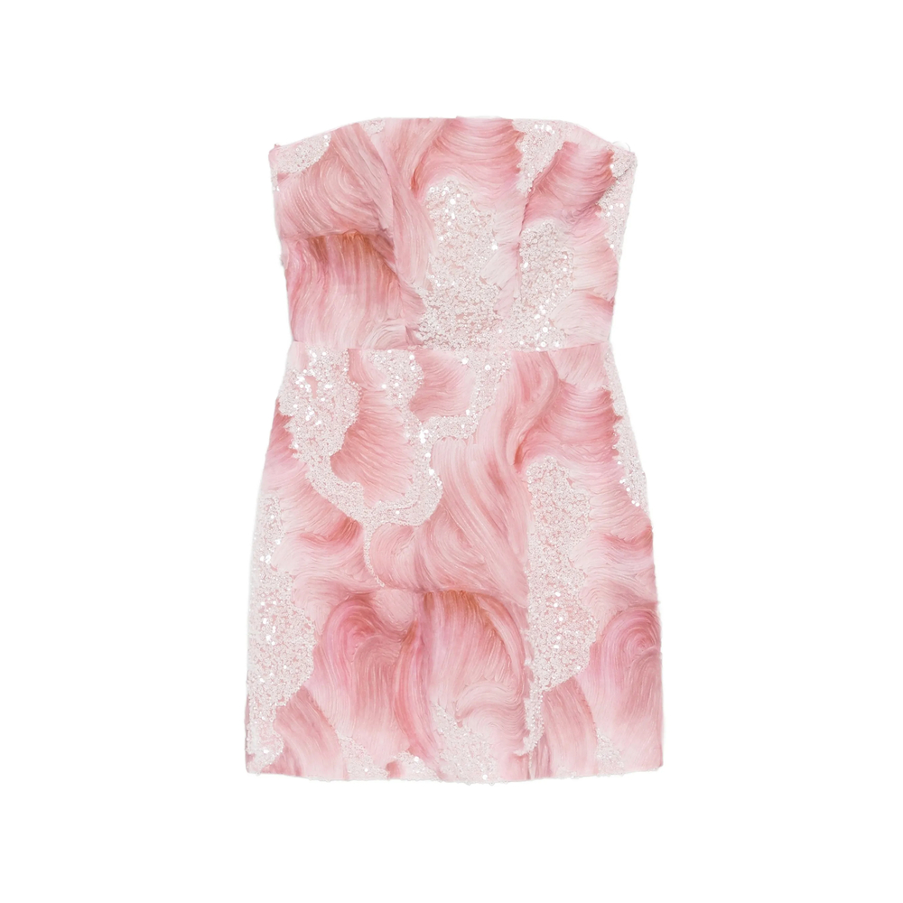 De Santis By Martin Alvarez Embellished Mini Dress