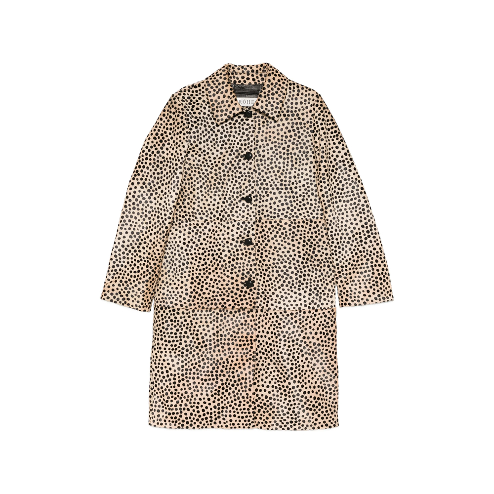 Róhe Polka-dot Button-up Coat