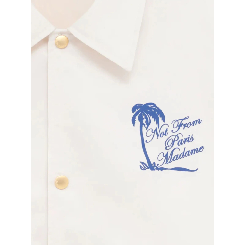 Drôle De Monsieur Buttoned Graphic Shirt Jacket
