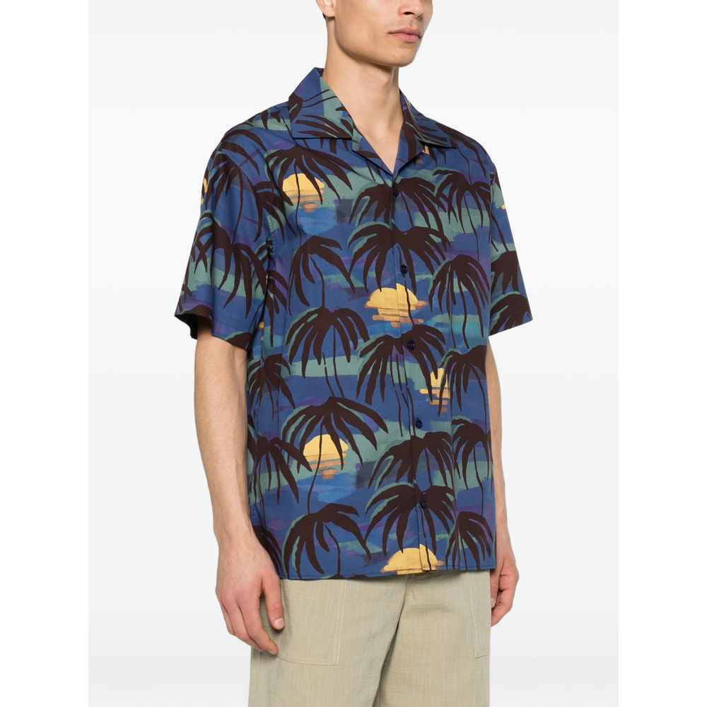 Drôle De Monsieur Palm Button Shirt