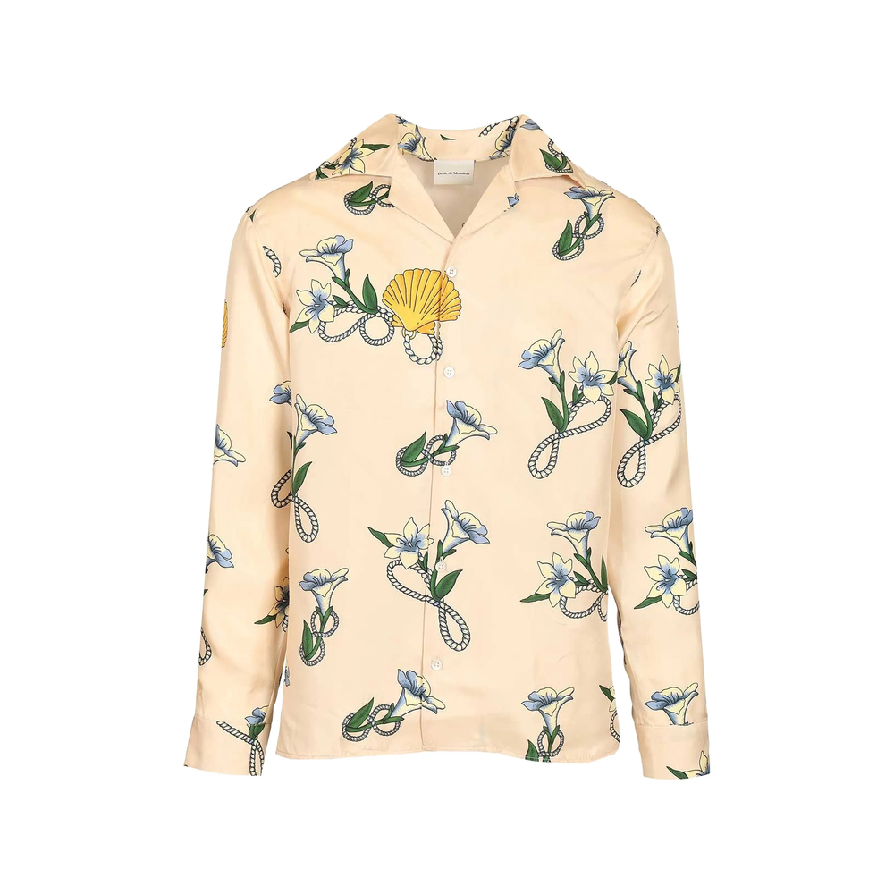 Drôle De Monsieur Floral Seashell Silk Shirt