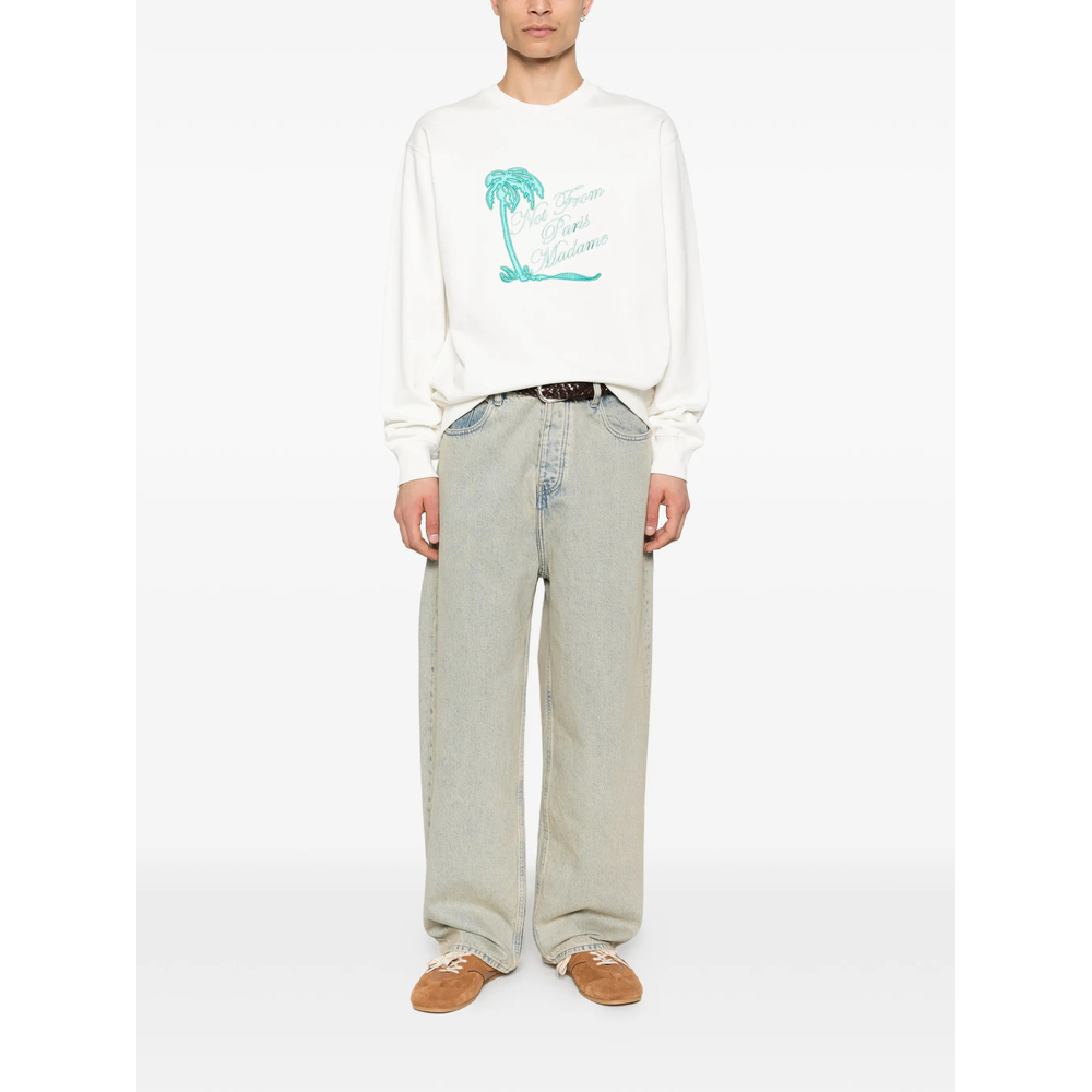 Drôle De Monsieur Slogan Palmiers Sweatshirt