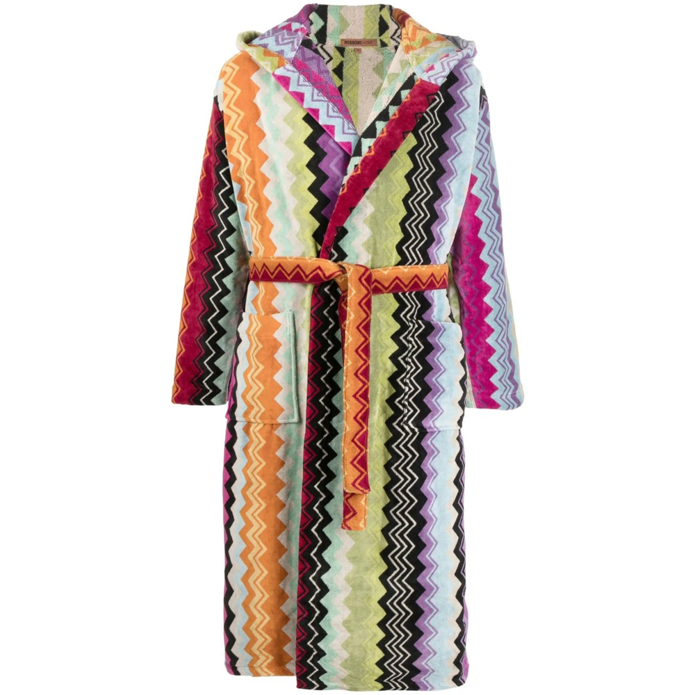 Missoni Home Zig-zag Print Bath Robe