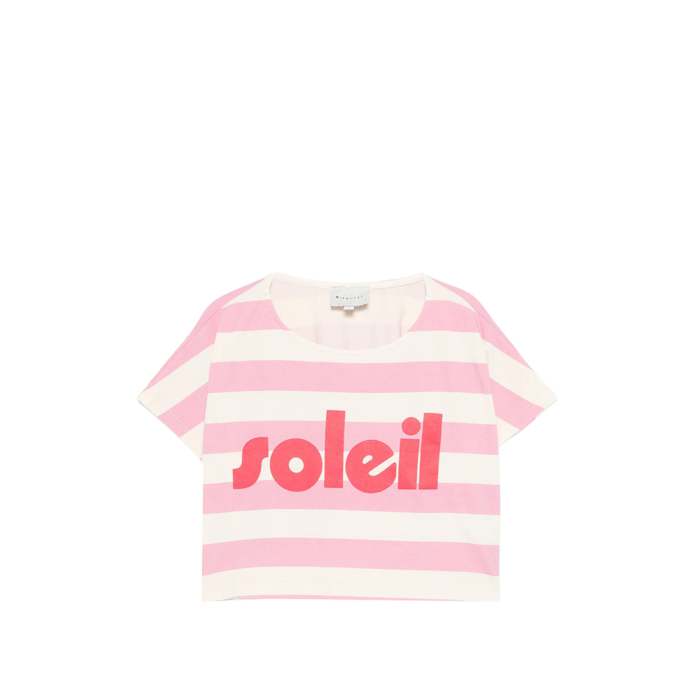 Mipounet Soleil Striped Graphic T-shirt