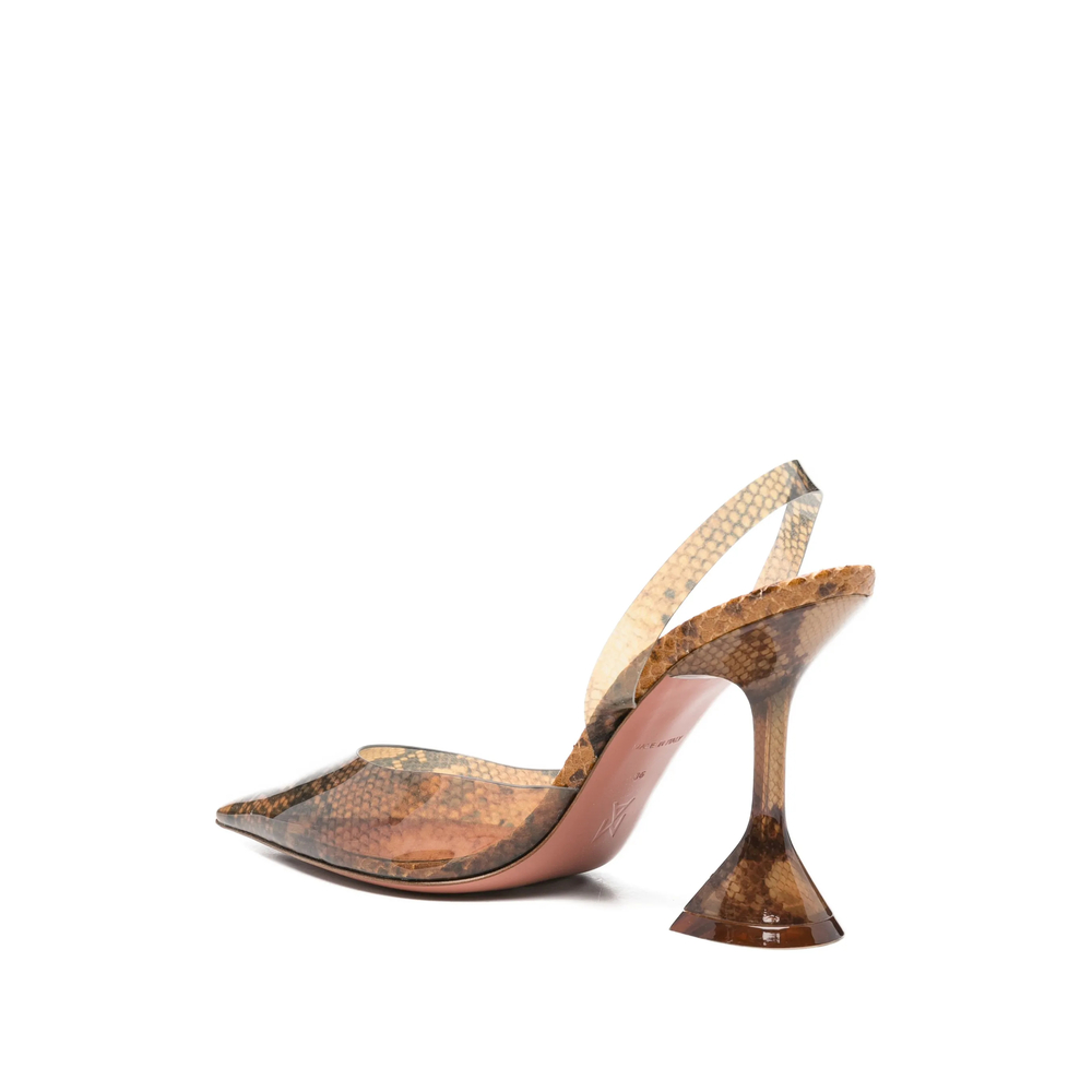 Holli Snake-Effect Pumps