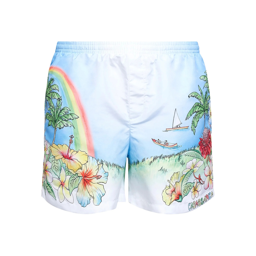 Casablanca Aloha-print Multicolour Shorts
