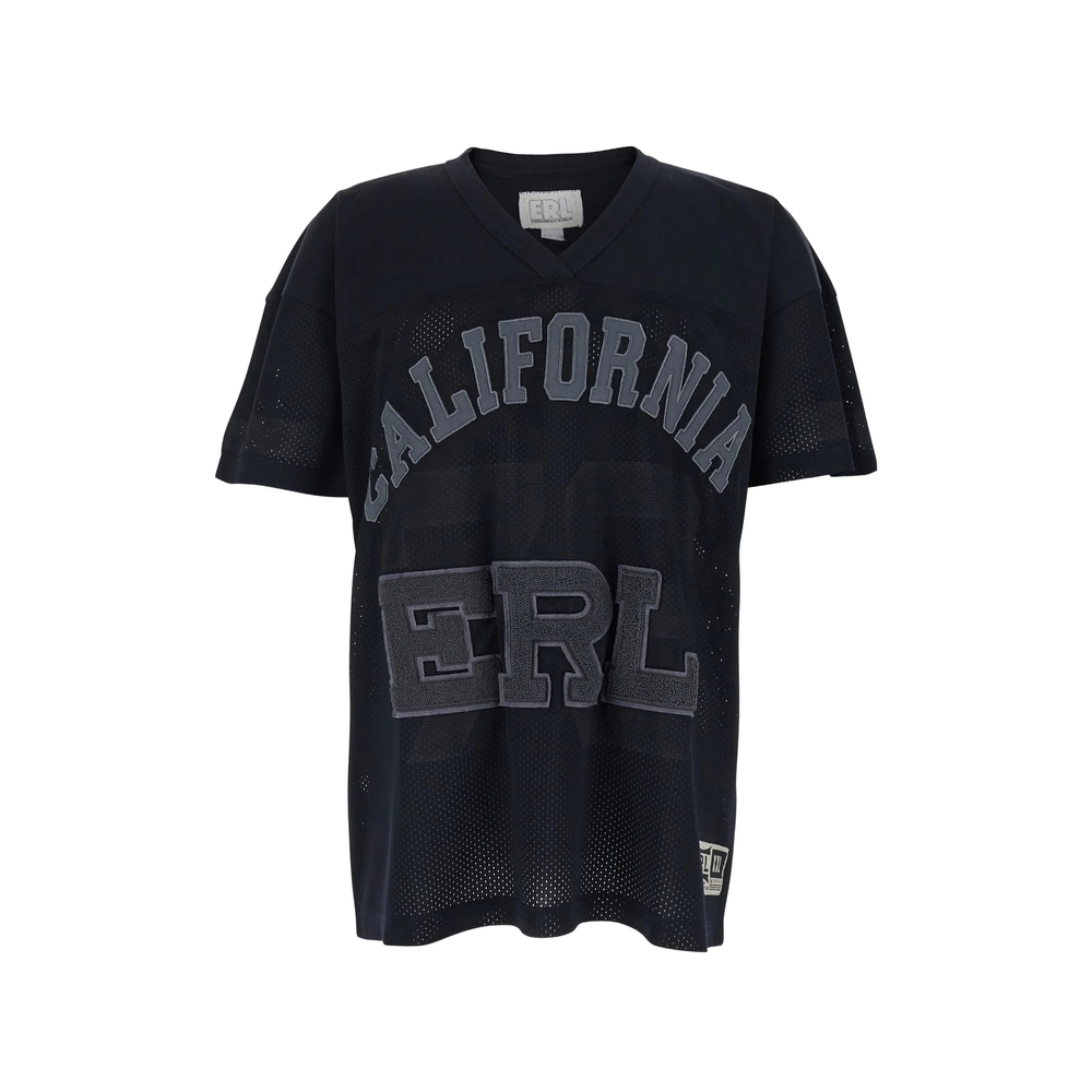 Erl Mesh Logo-patch T-shirt
