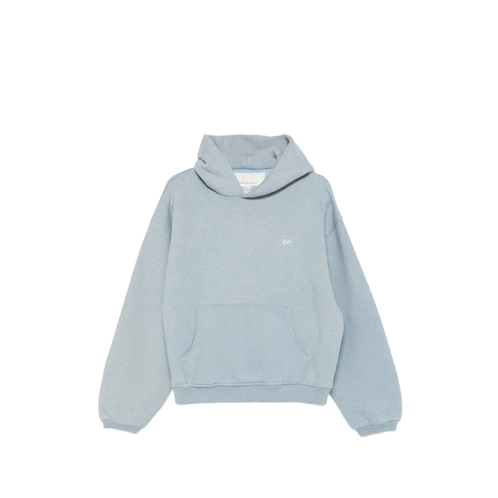 Erl Heathered-knit Hoodie